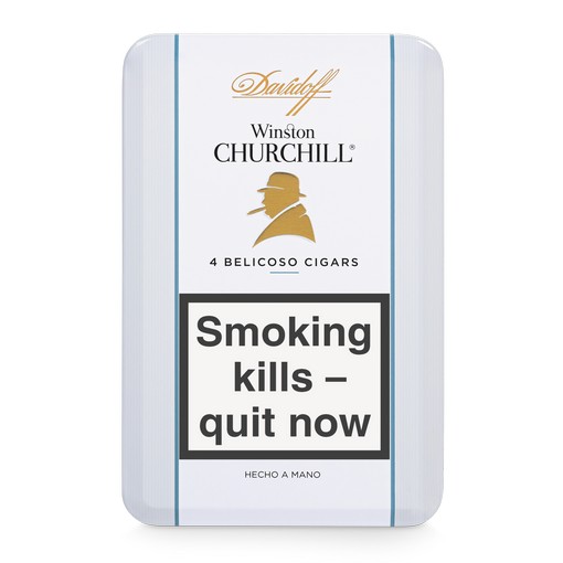 Davidoff Winston Churchill Belicoso Tin of 4 cigars