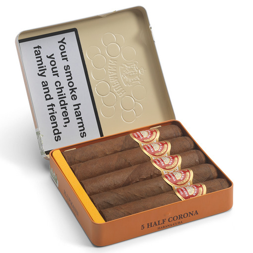 H. Upmann Half Corona open tin of 5 cigars