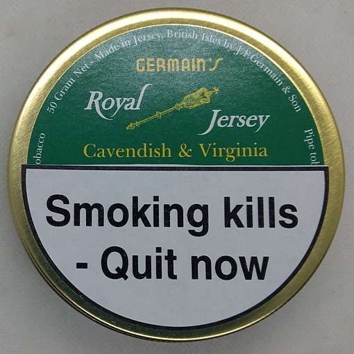 Germain's Royal Jersey Cavendish & Virginia pipe tobacco 50g tin