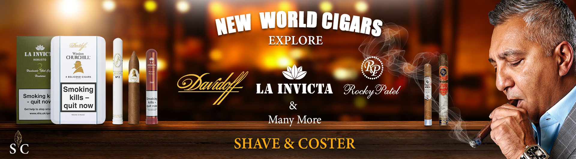 Shave & Coster Cigars Pipe Tobacco Rolling Tobacco Pipes UK